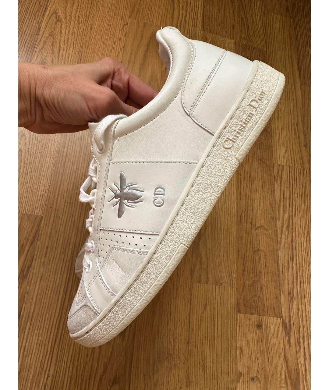 CHRISTIAN DIOR Белые кожаные кеды, фото 4