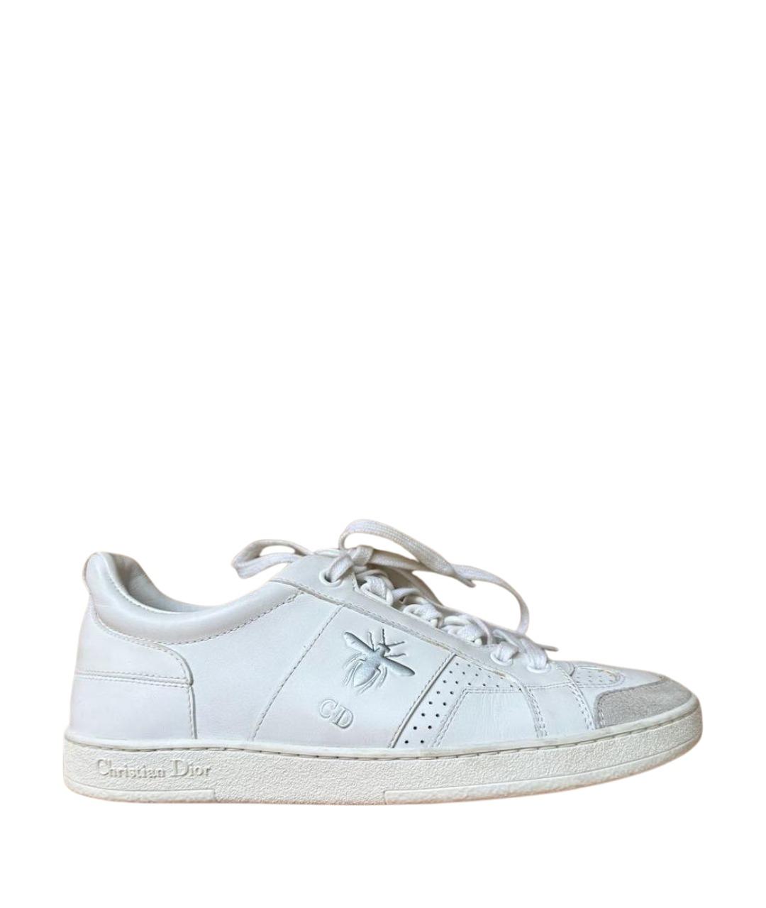 CHRISTIAN DIOR Белые кожаные кеды, фото 1
