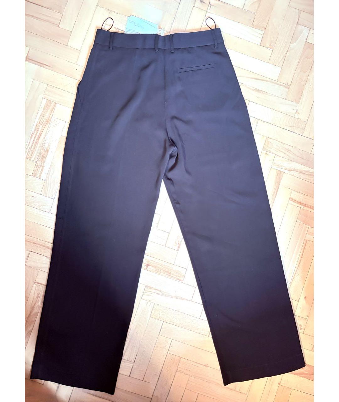 FORTE FORTE Черные вискозные брюки широкие, фото 2