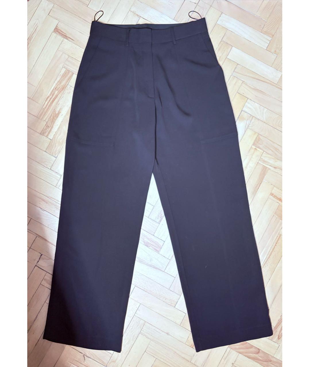 FORTE FORTE Черные вискозные брюки широкие, фото 9