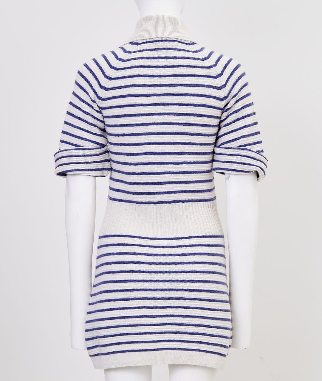 CHANEL Белое кашемировое повседневное платье, фото 2