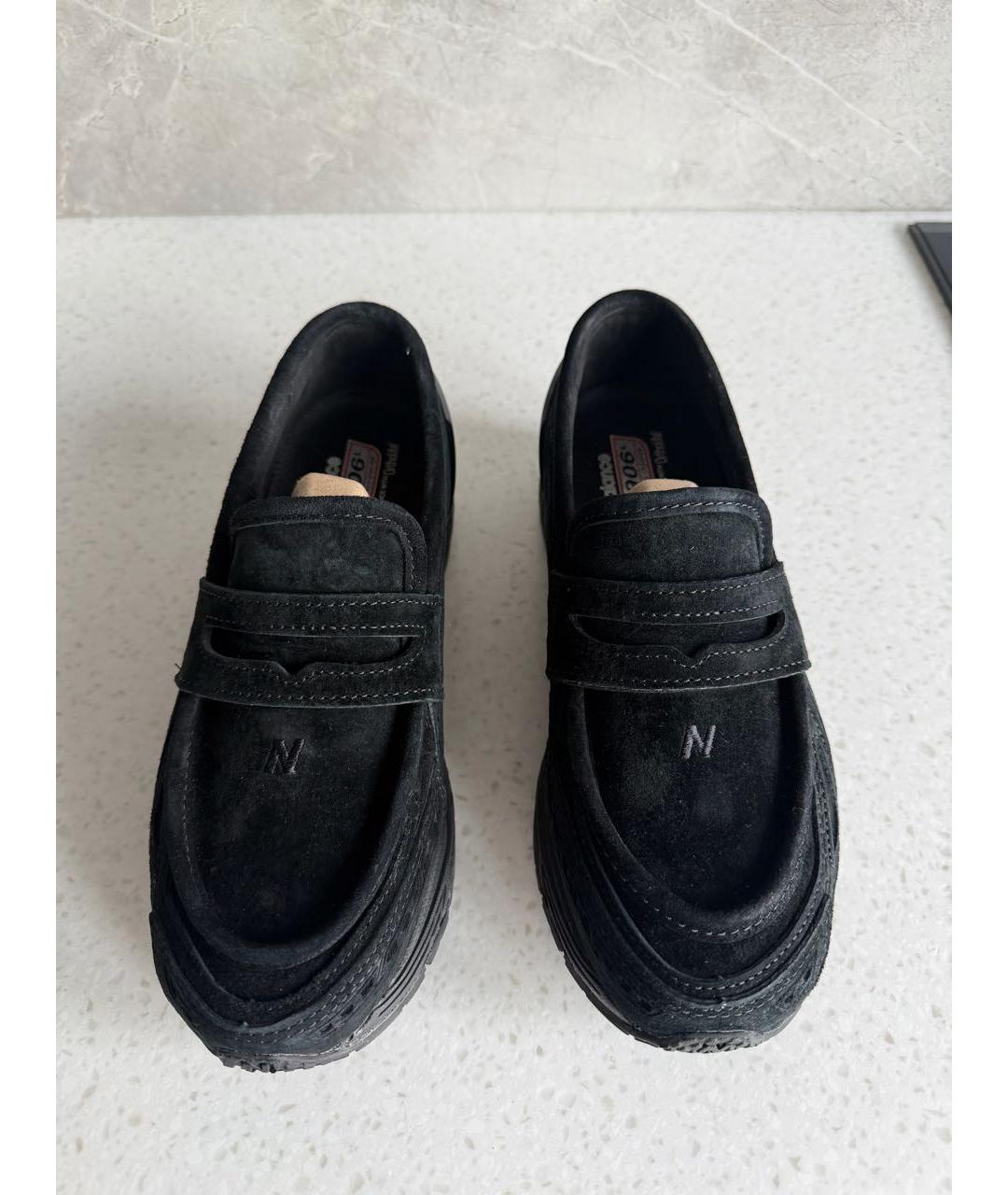 NEW BALANCE Черные замшевые лоферы, фото 3