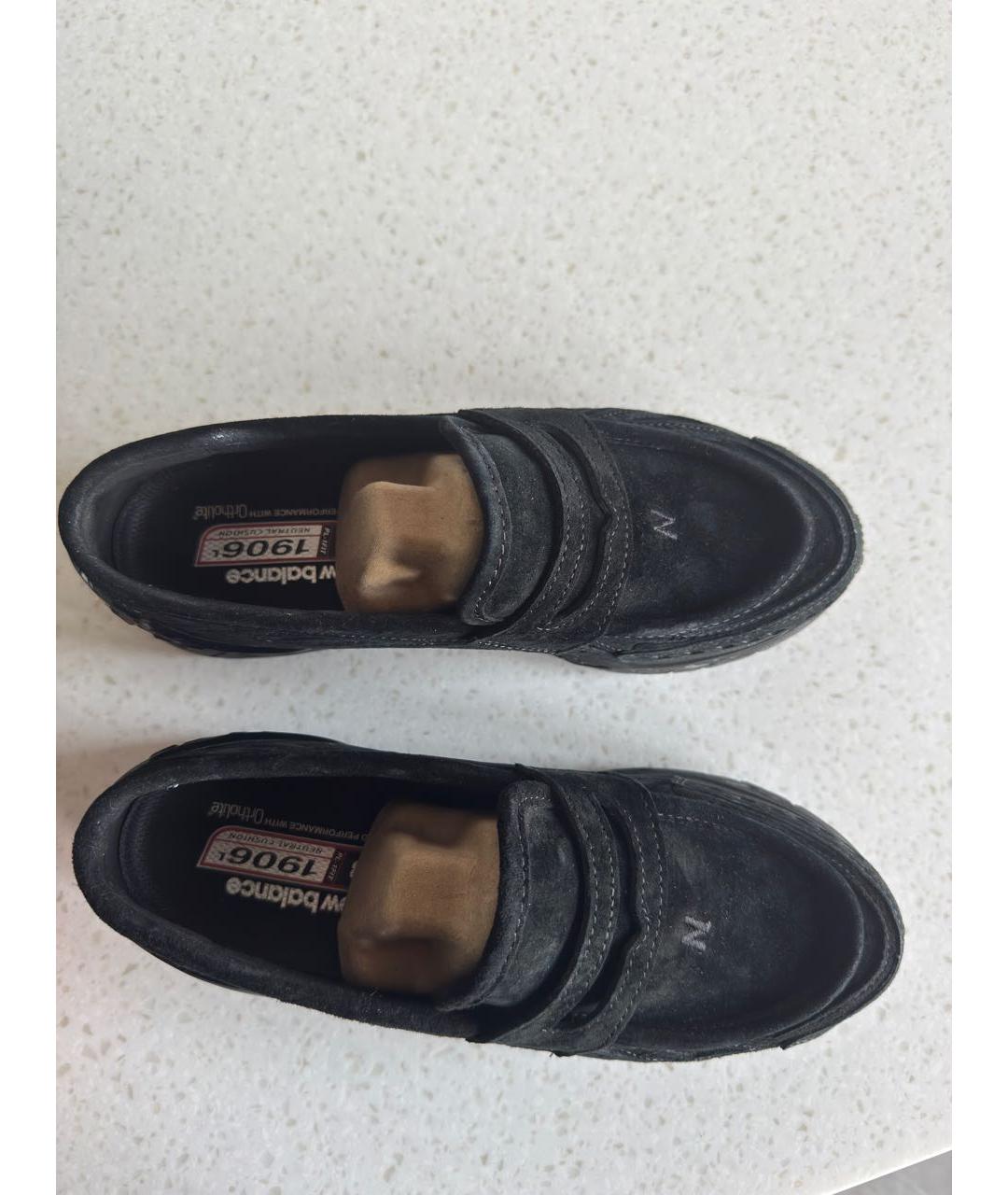 NEW BALANCE Черные замшевые лоферы, фото 2