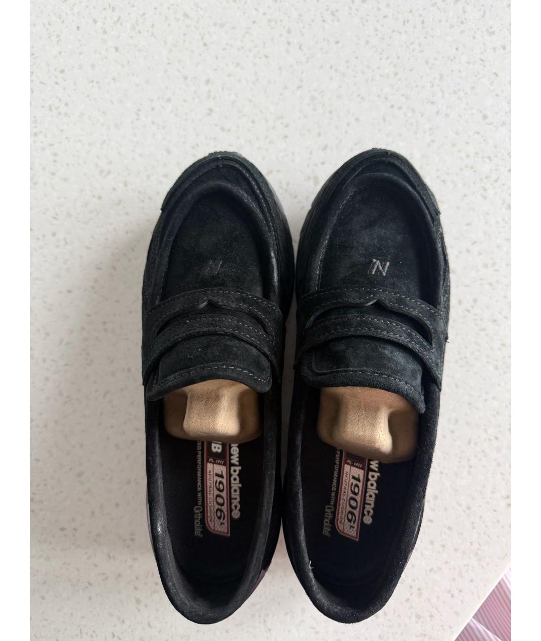 NEW BALANCE Черные замшевые лоферы, фото 4