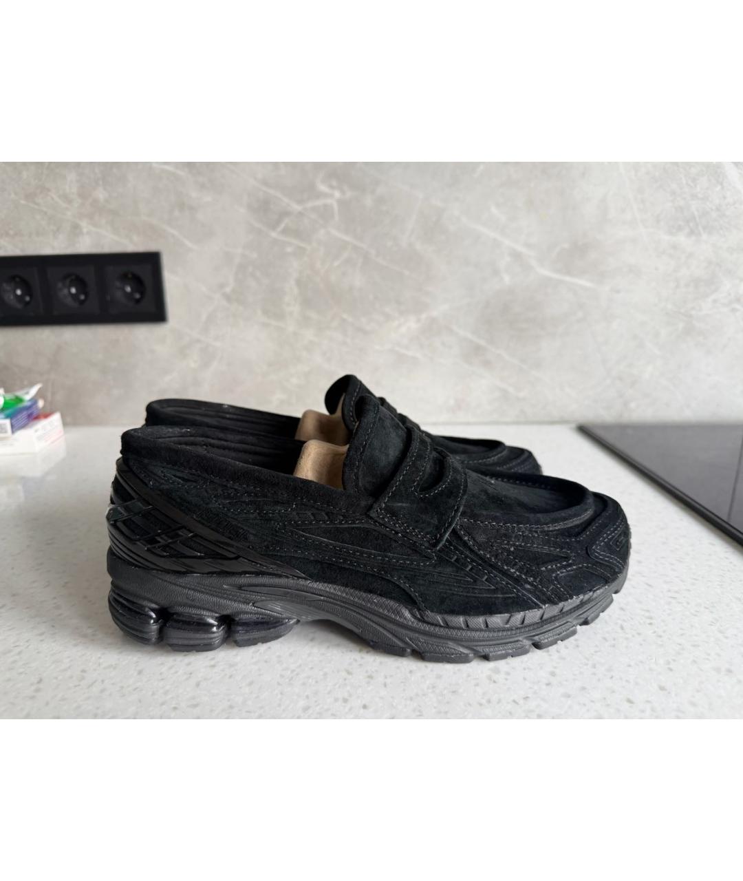 NEW BALANCE Черные замшевые лоферы, фото 6