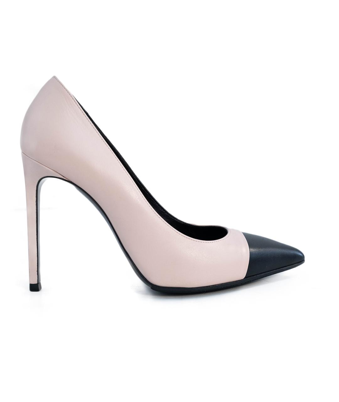 SAINT LAURENT Розовые кожаные туфли, фото 1