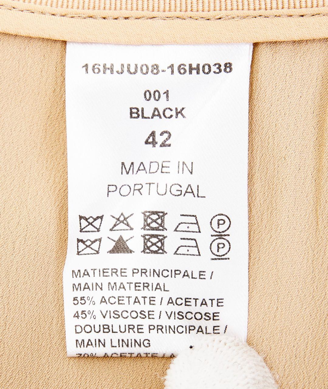 CHLOE Черная ацетатная юбка макси, фото 4