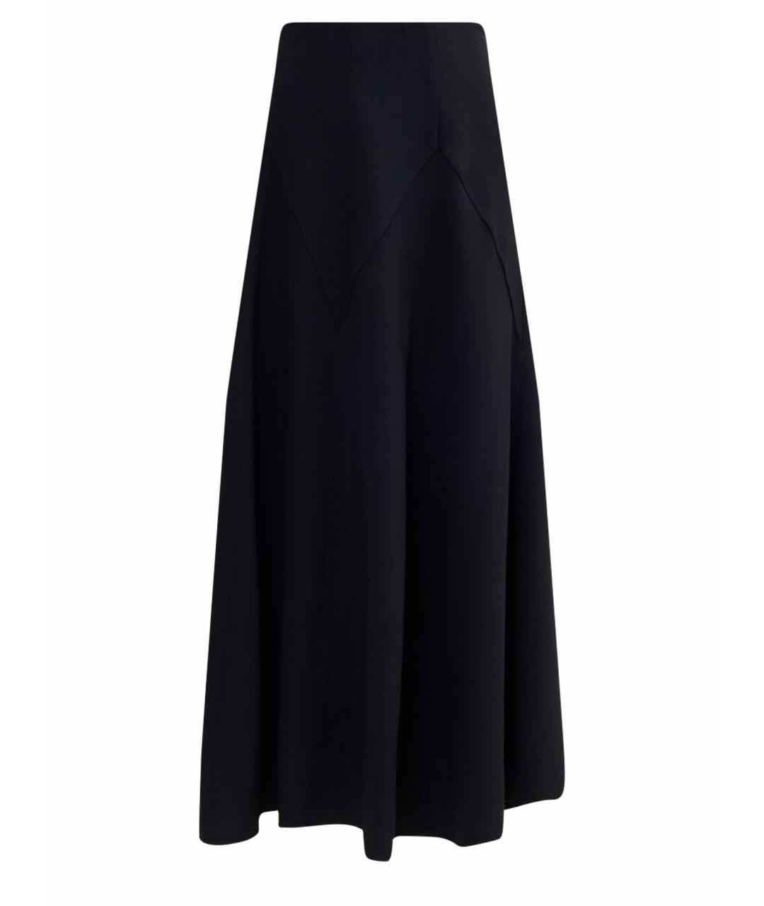 CHLOE Черная ацетатная юбка макси, фото 1