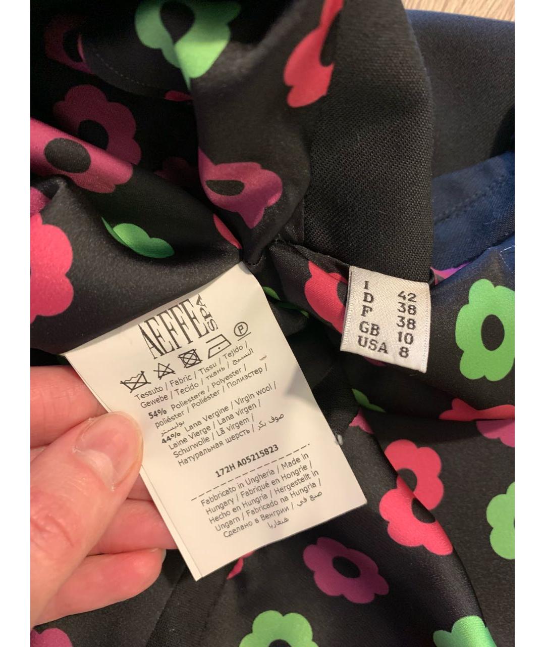 BOUTIQUE MOSCHINO Черный шерстяной жакет/пиджак, фото 4