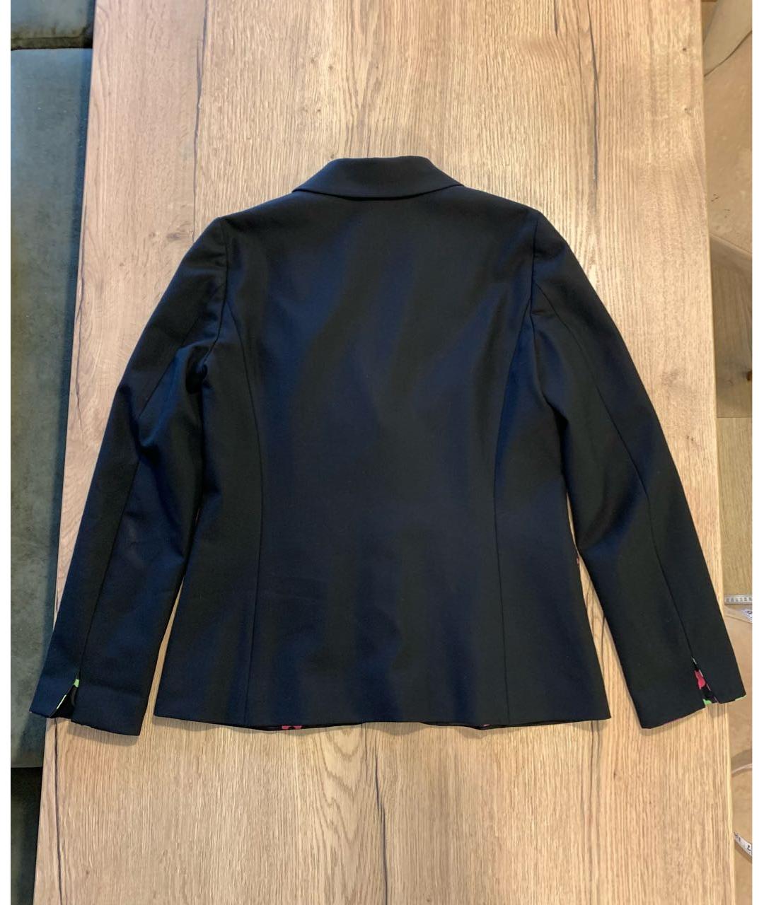 BOUTIQUE MOSCHINO Черный шерстяной жакет/пиджак, фото 2