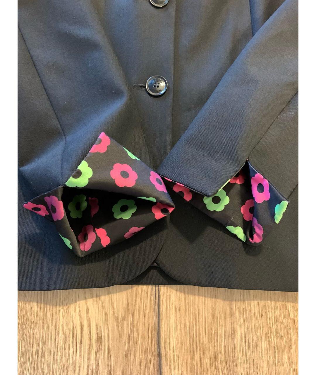 BOUTIQUE MOSCHINO Черный шерстяной жакет/пиджак, фото 6