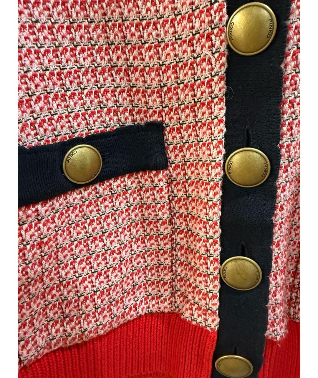 PINKO Красный полиэстеровый кардиган, фото 4