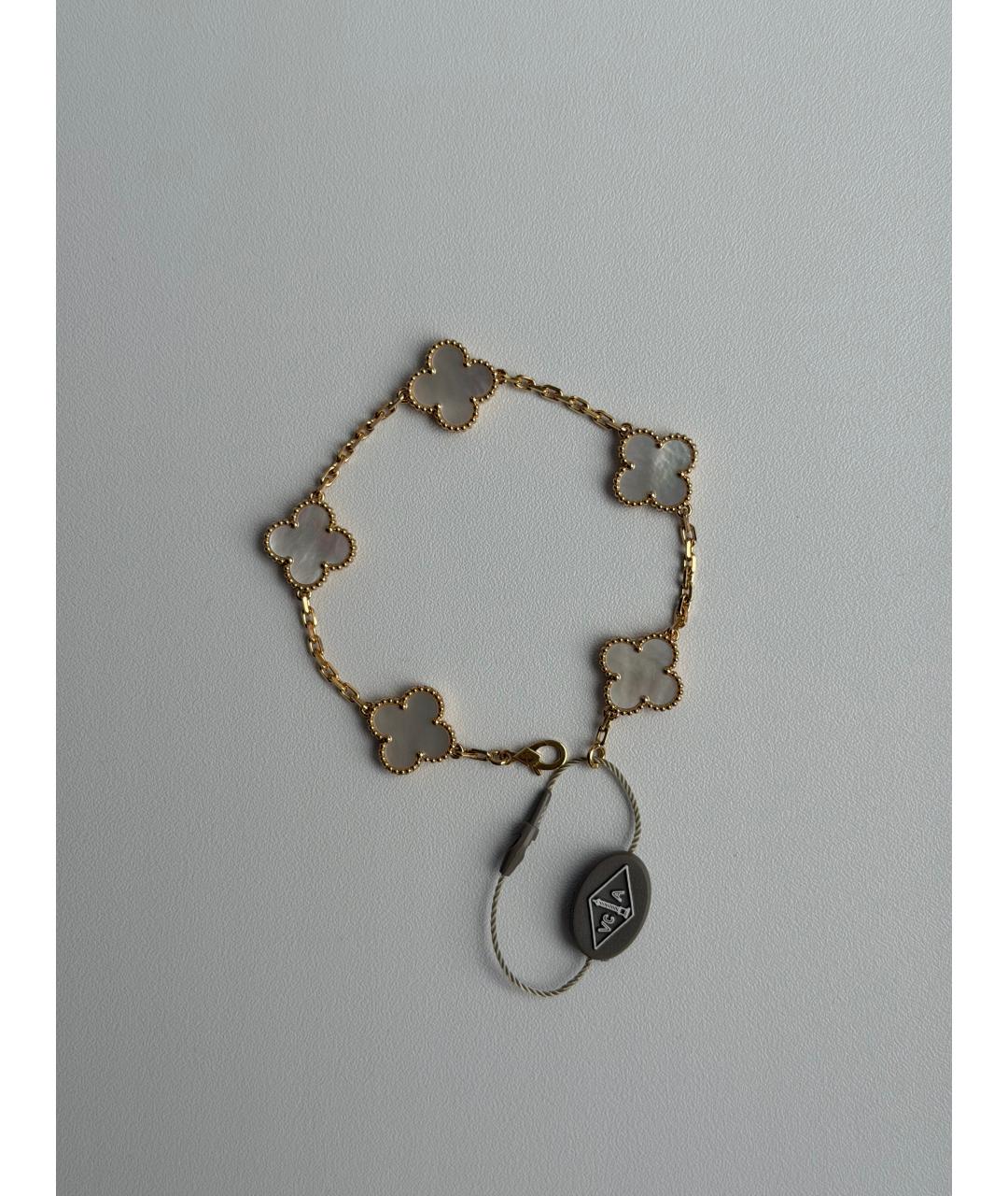 VAN CLEEF & ARPELS Бежевый браслет из желтого золота, фото 6