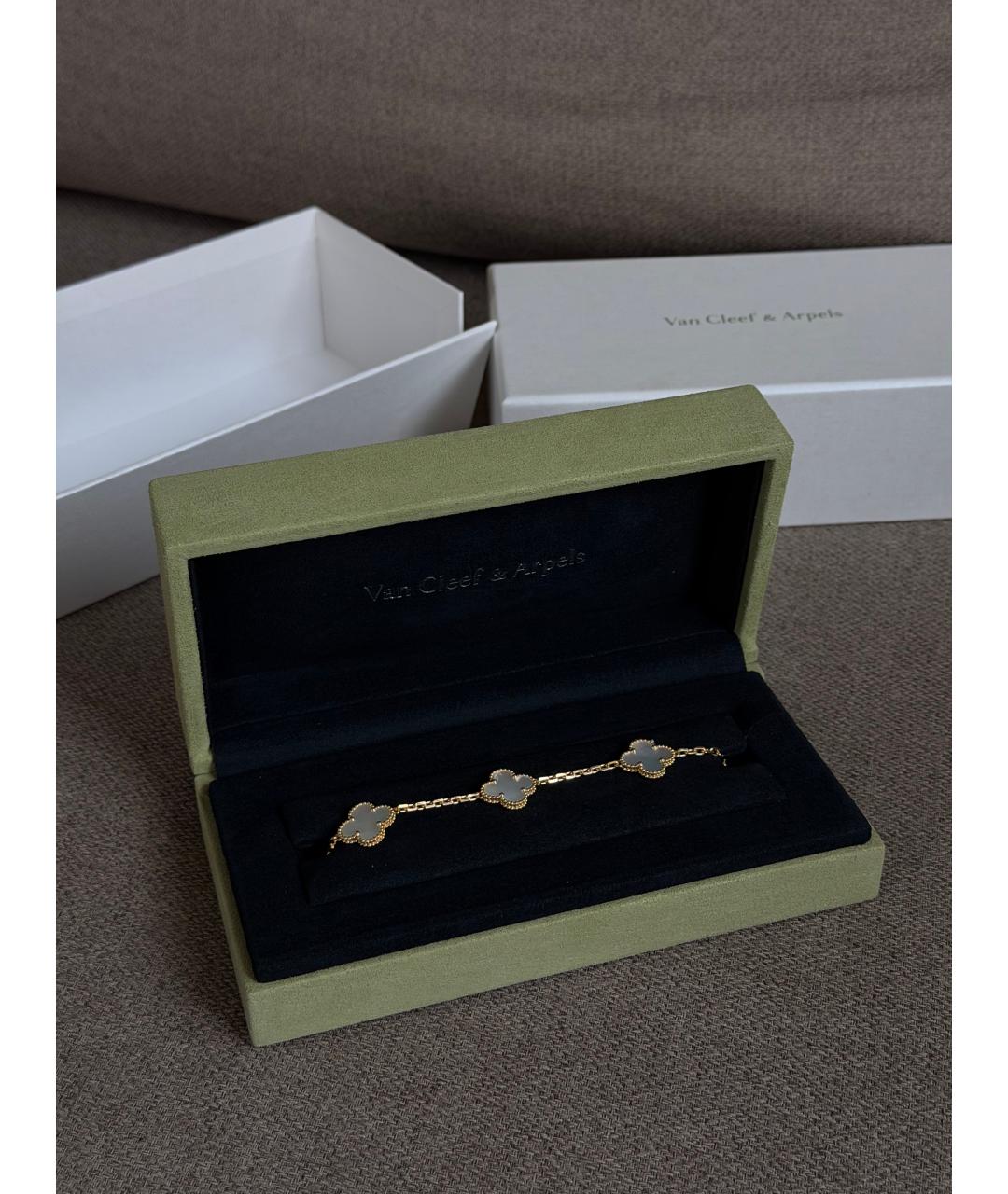 VAN CLEEF & ARPELS Бежевый браслет из желтого золота, фото 2