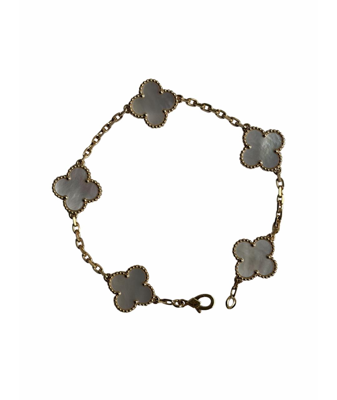 VAN CLEEF & ARPELS Бежевый браслет из желтого золота, фото 1