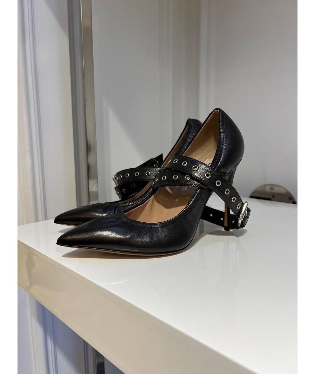 VALENTINO Черные кожаные туфли, фото 2