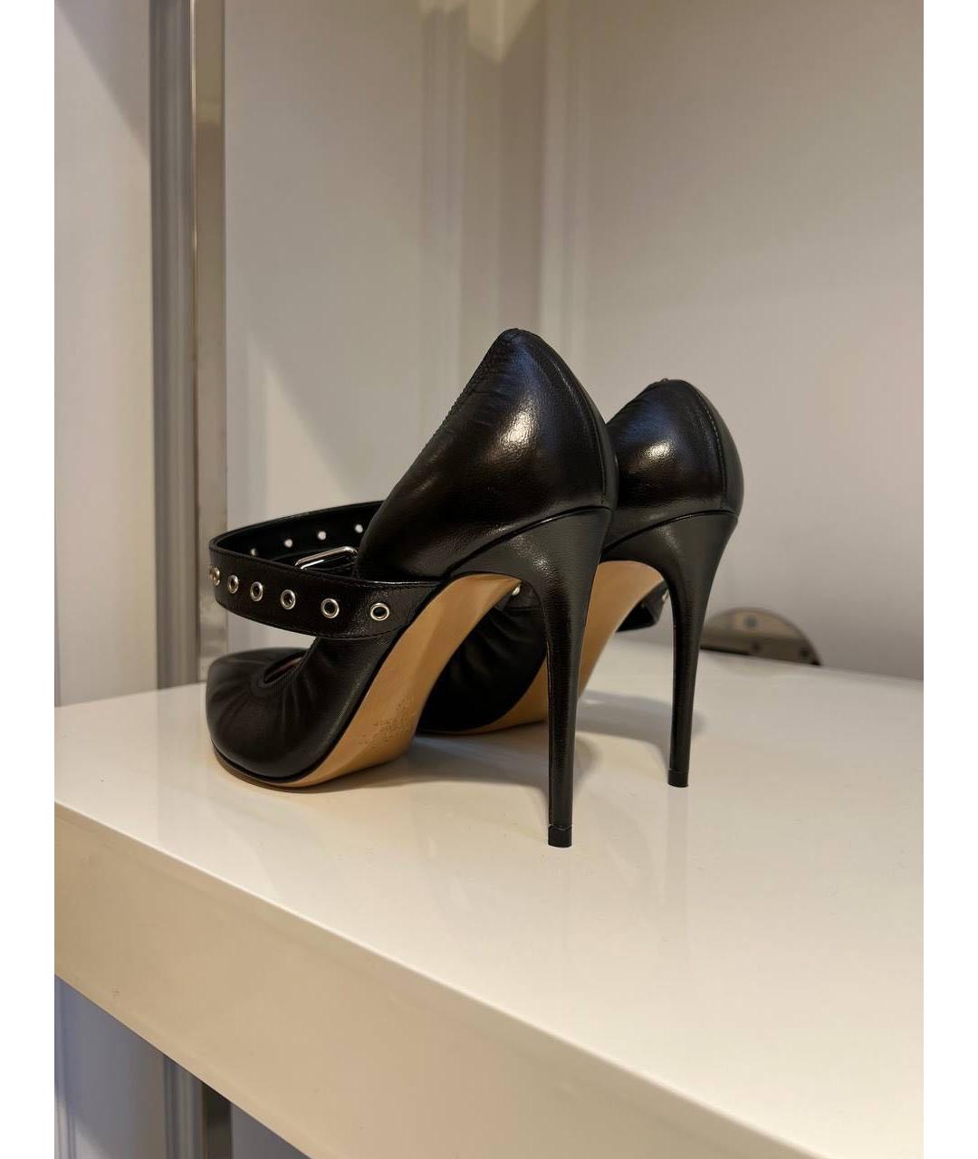 VALENTINO Черные кожаные туфли, фото 4