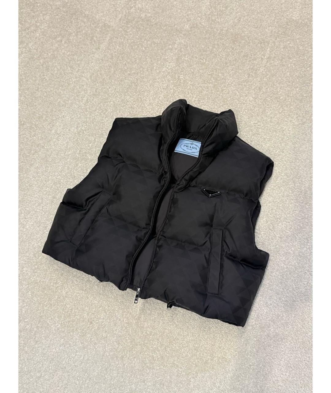 PRADA Черный полиамидовый жилет, фото 7