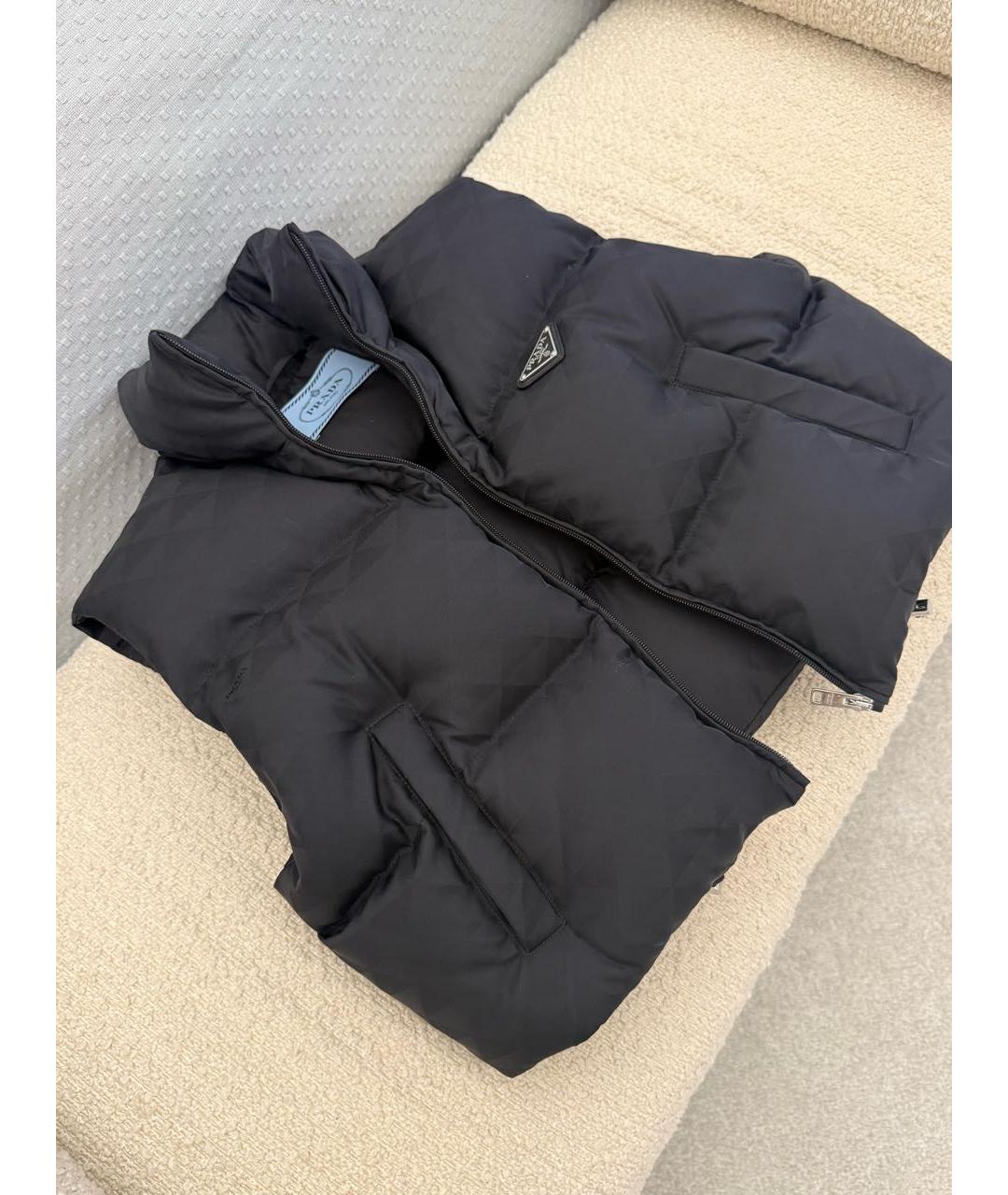 PRADA Черный полиамидовый жилет, фото 8