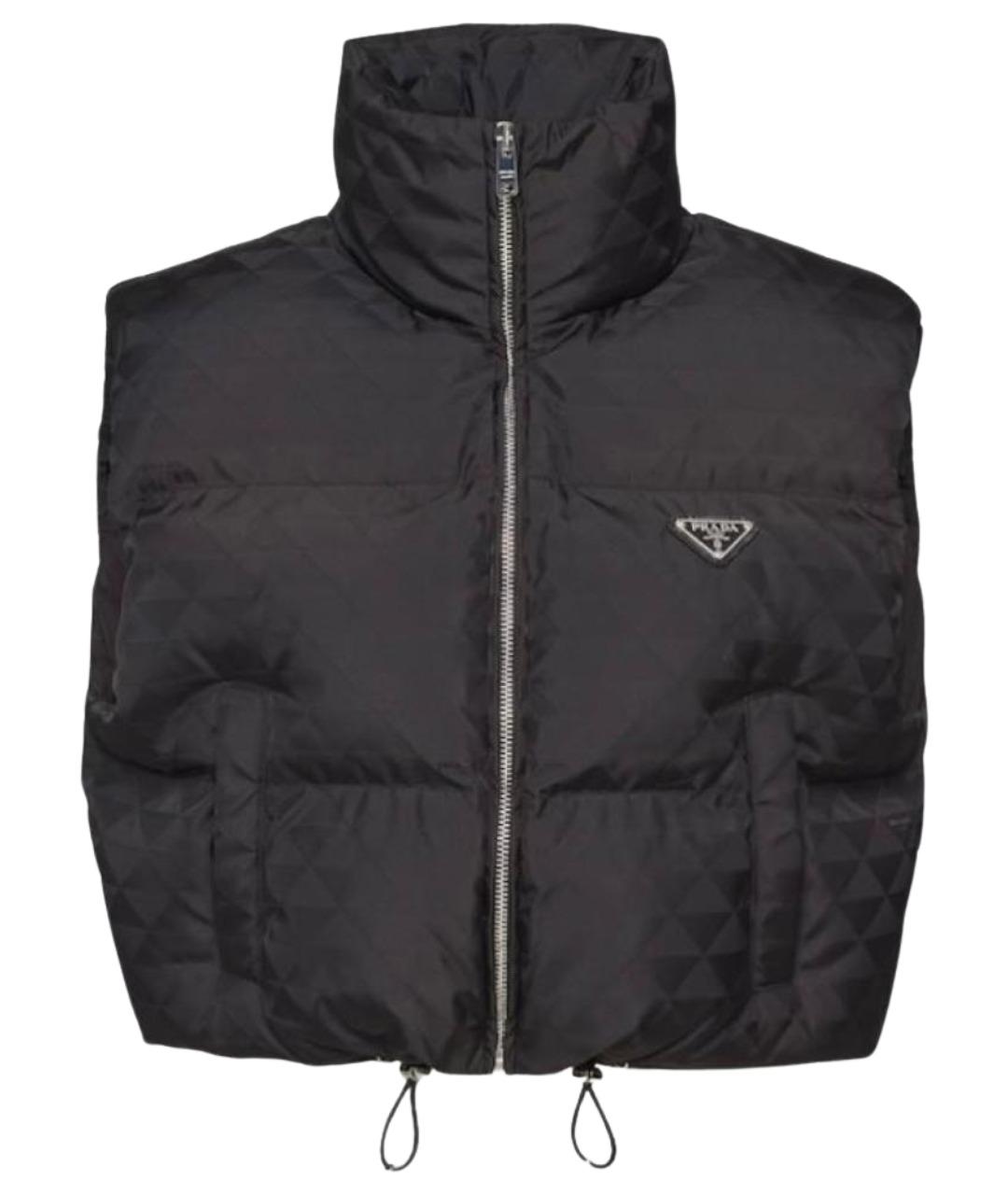 PRADA Черный полиамидовый жилет, фото 3