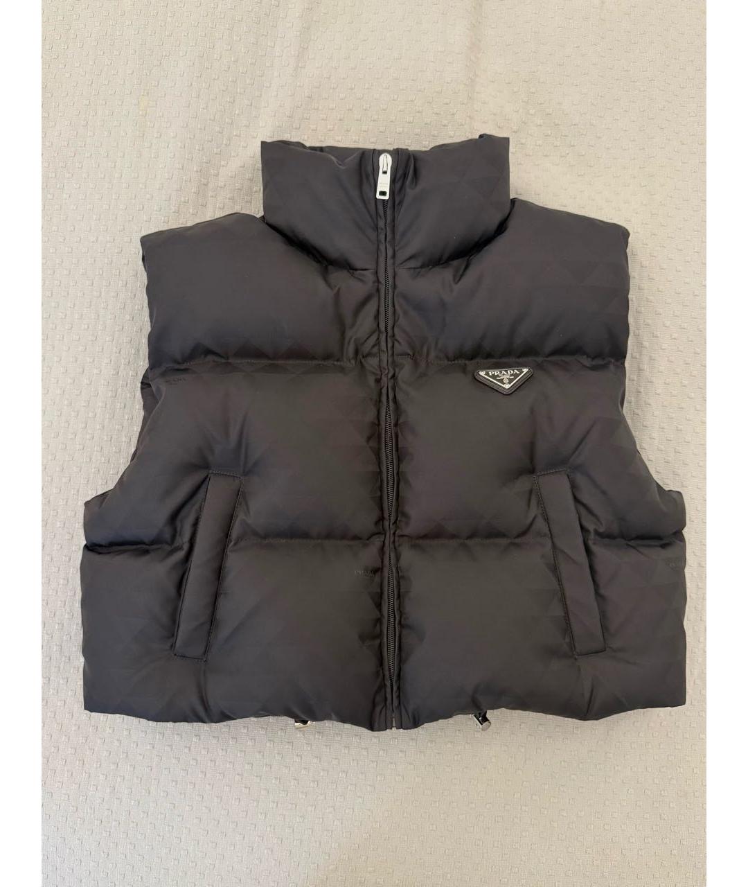 PRADA Черный полиамидовый жилет, фото 2