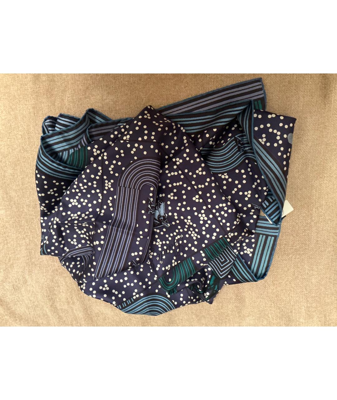 HERMES Мульти шелковый платок, фото 3