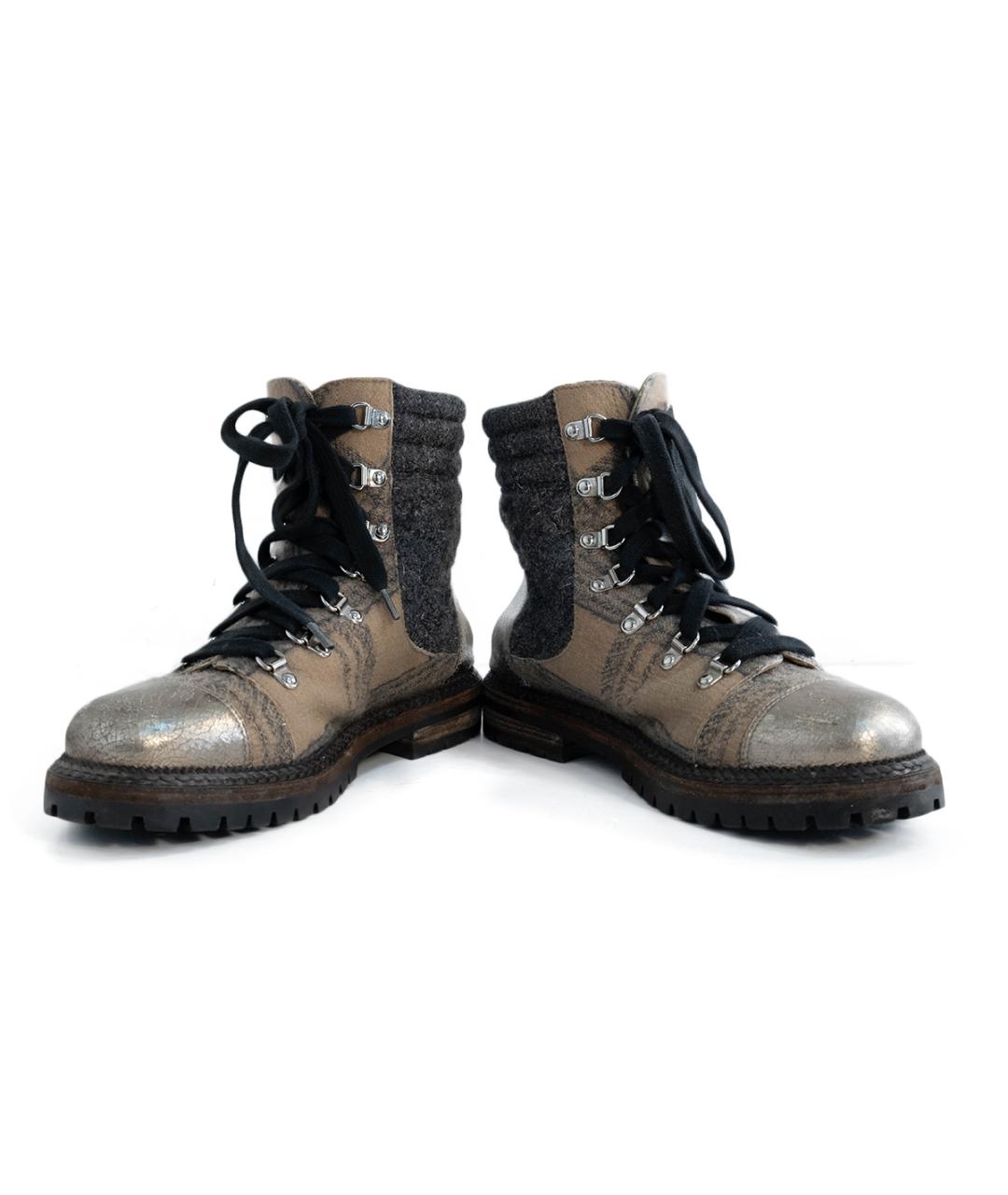 CHANEL Мульти текстильные ботинки, фото 4