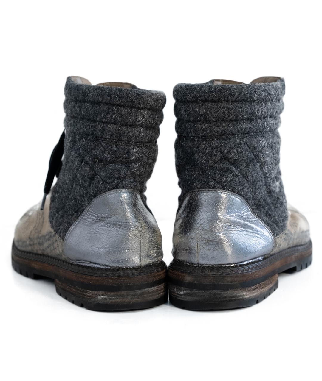 CHANEL Мульти текстильные ботинки, фото 5