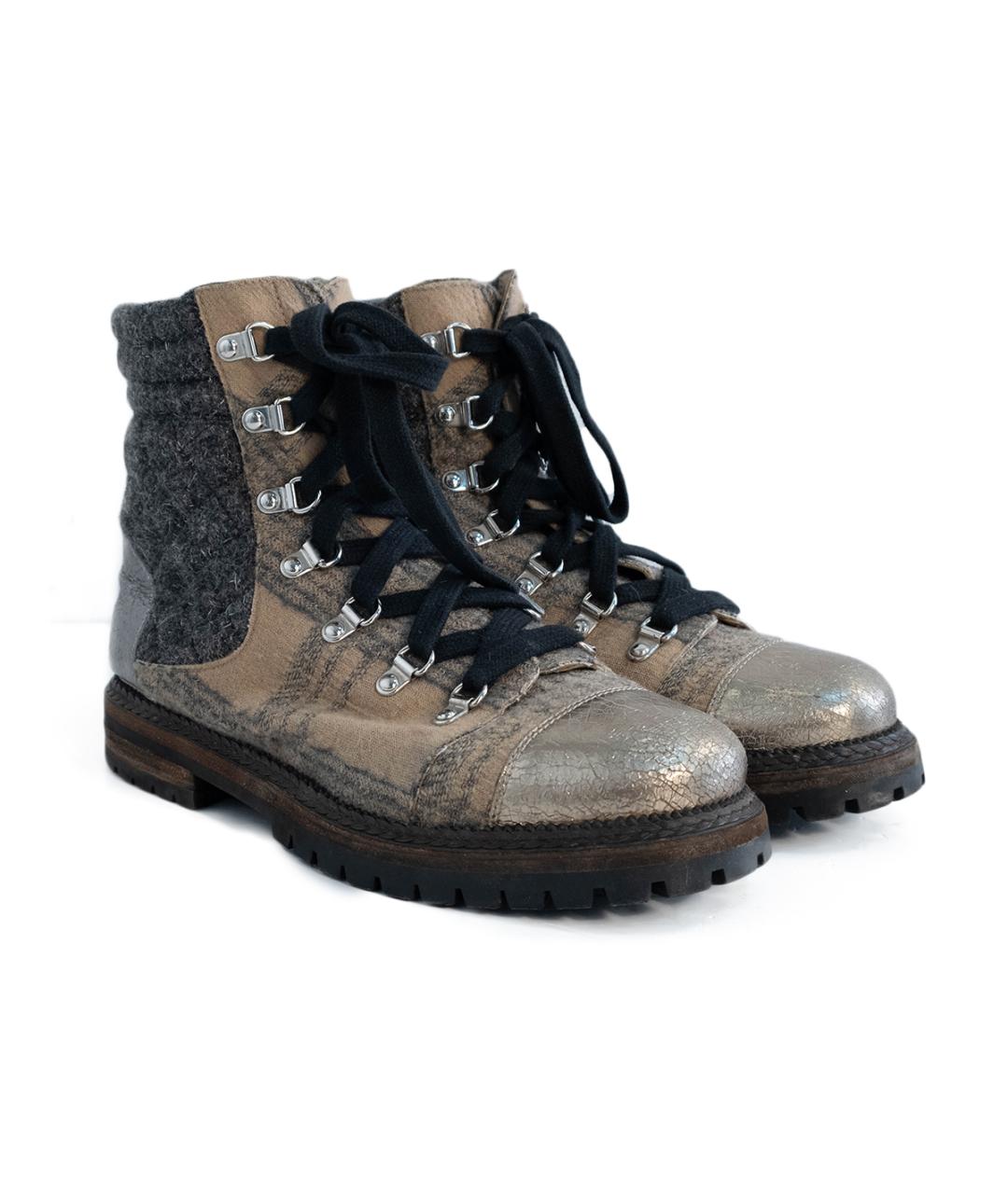 CHANEL Мульти текстильные ботинки, фото 2