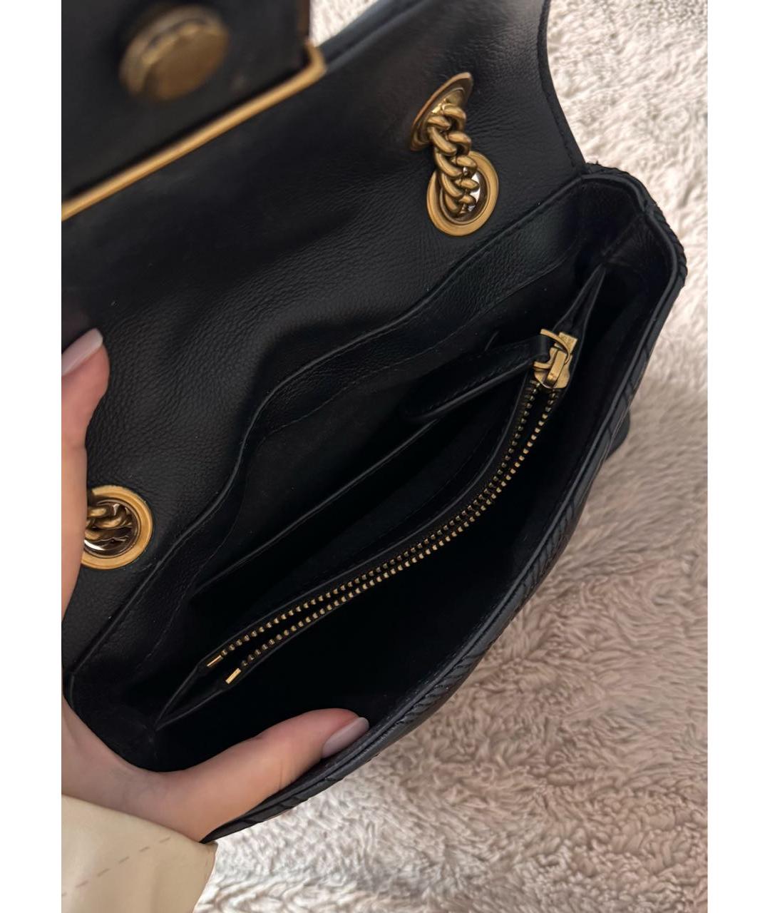 PINKO Черная кожаная сумка через плечо, фото 4