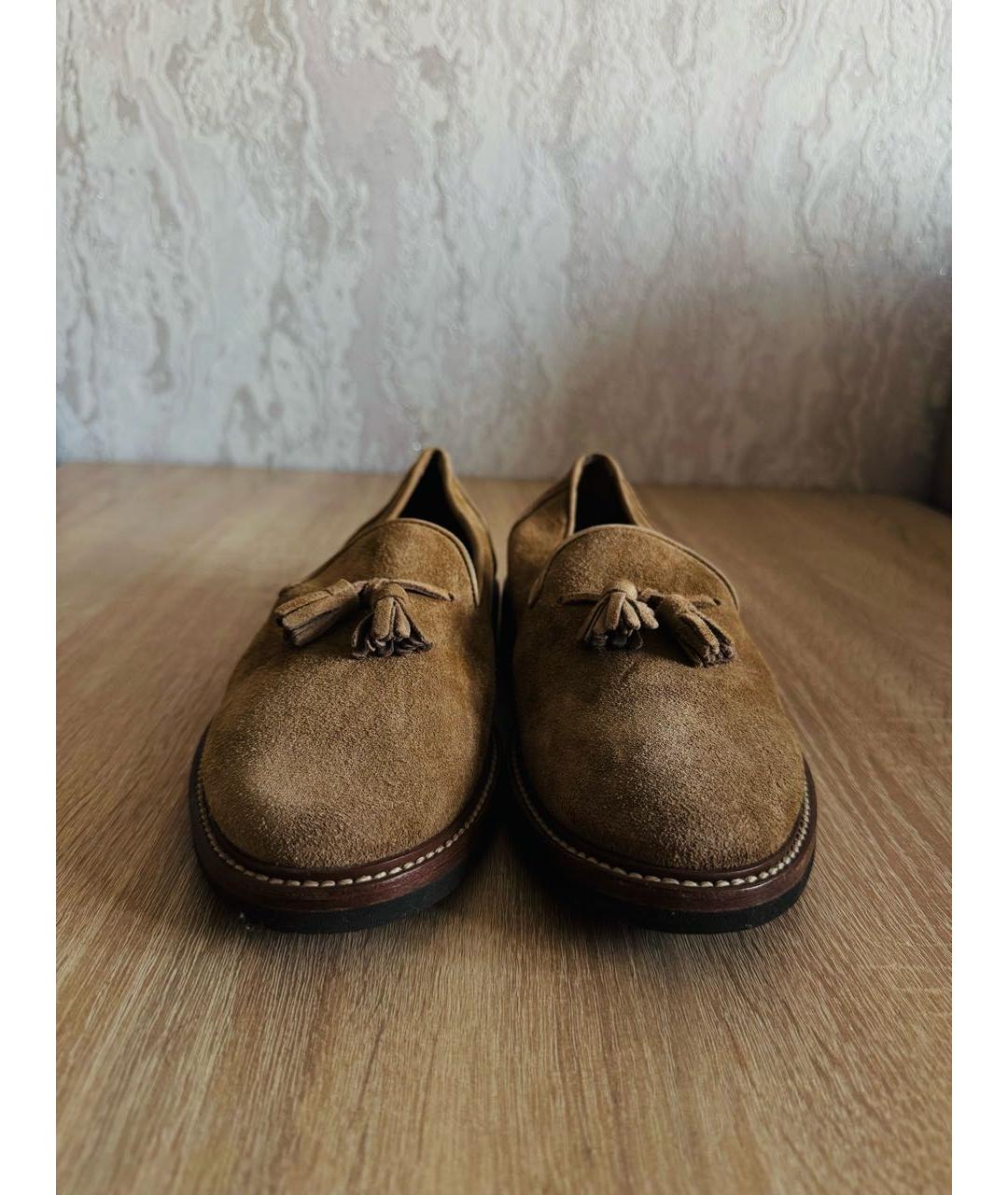 BRUNELLO CUCINELLI Коричневые замшевые лоферы, фото 2