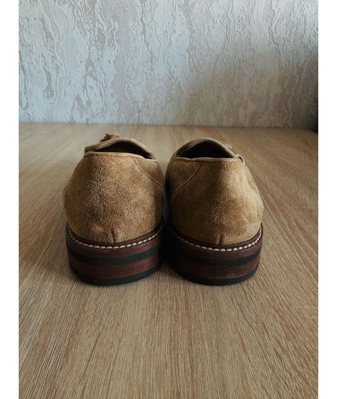 BRUNELLO CUCINELLI Коричневые замшевые лоферы, фото 4