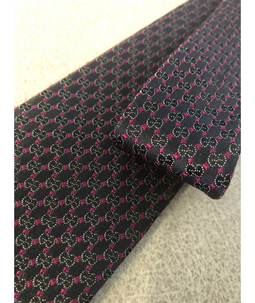 GUCCI Бордовый тканевый галстук, фото 2