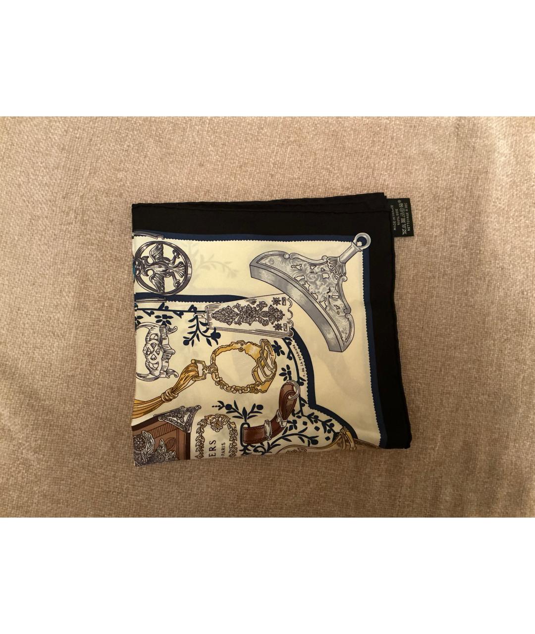 HERMES Мульти шелковый платок, фото 3