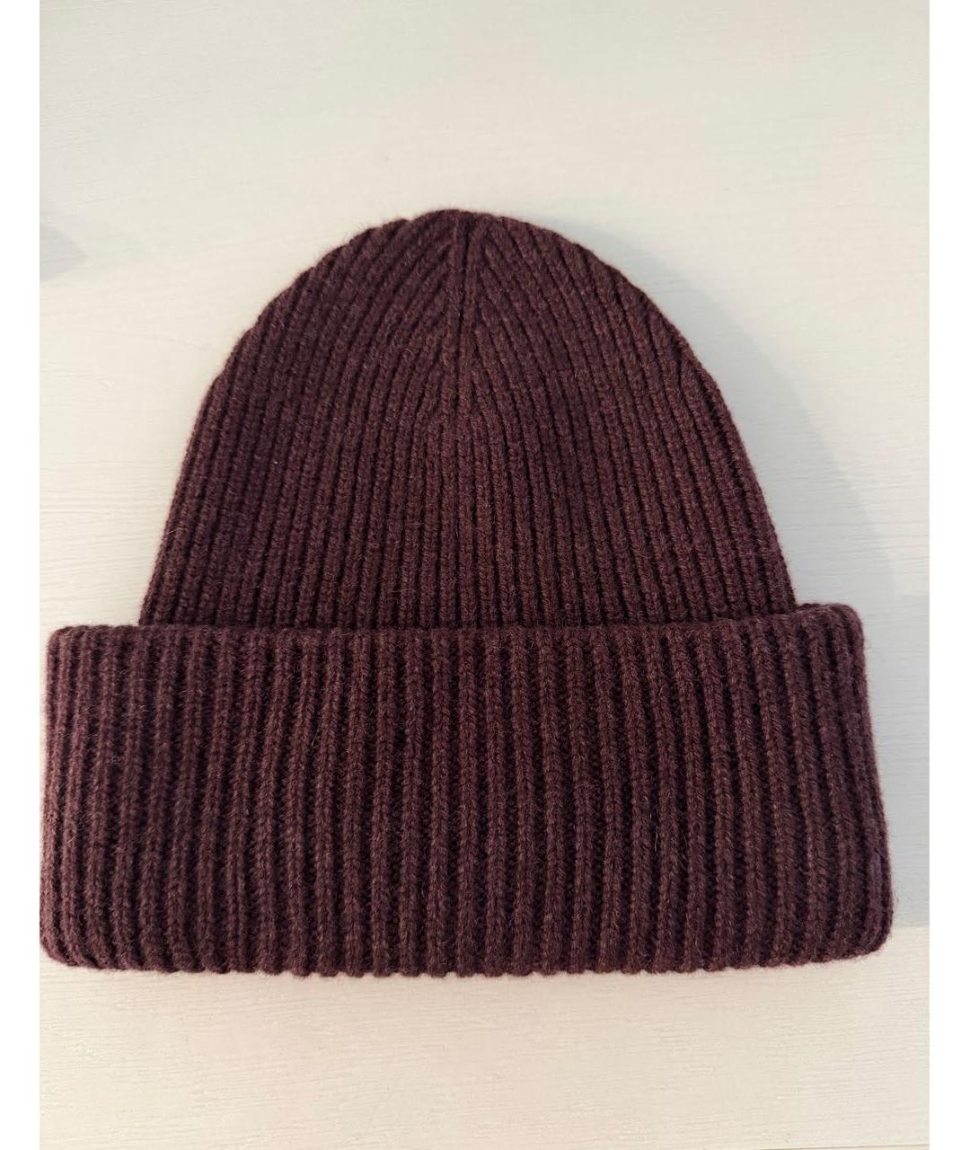 CHANEL Коричневая шерстяная шапка, фото 2