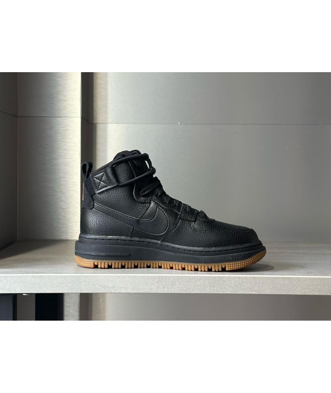 NIKE Черные кожаные ботинки, фото 3