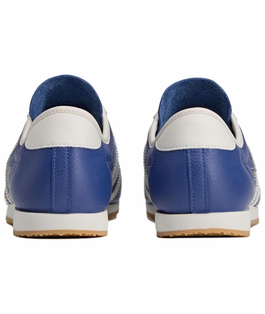 CP COMPANY Синие кожаные низкие кроссовки / кеды, фото 3