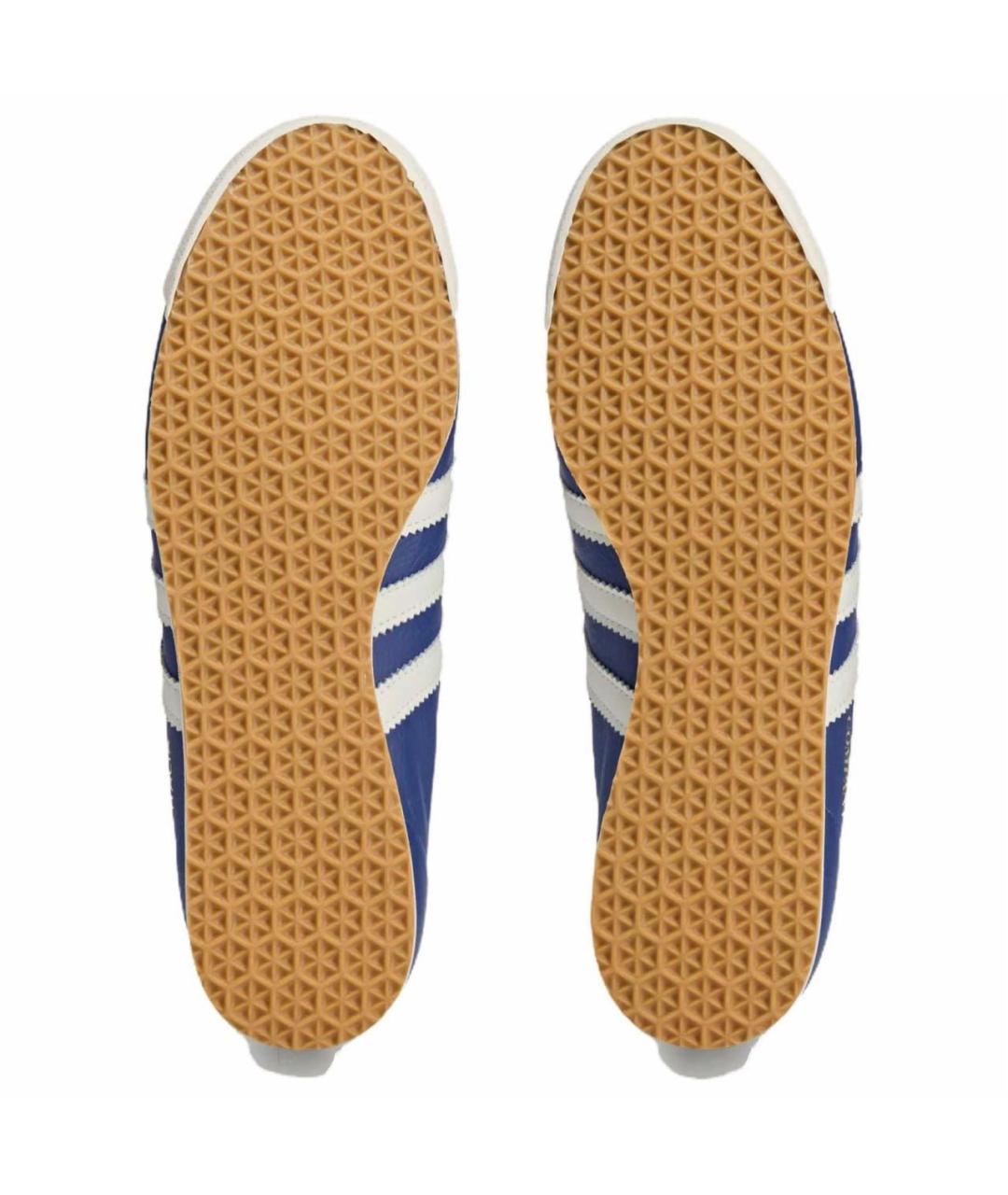 CP COMPANY Синие кожаные низкие кроссовки / кеды, фото 4