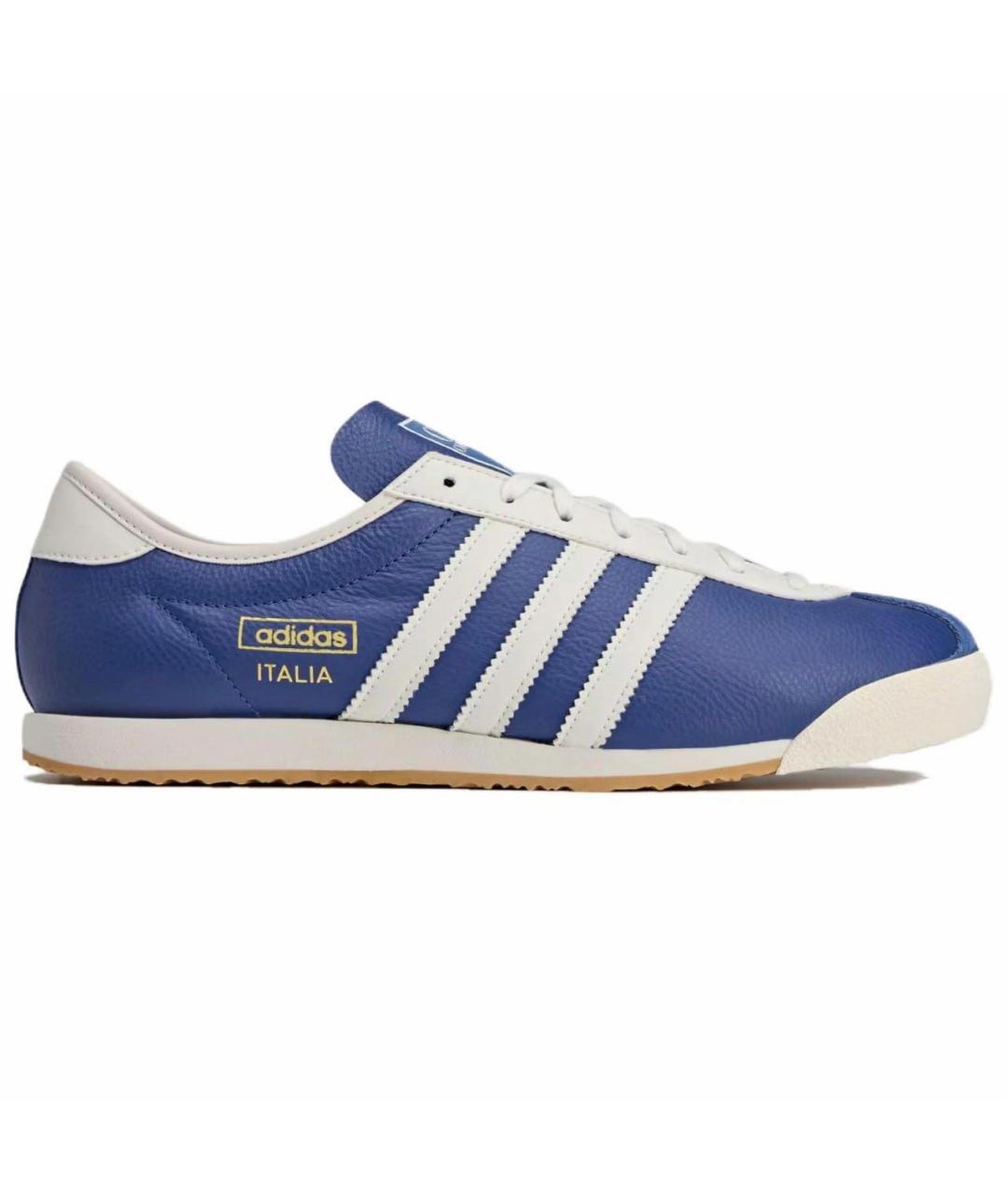 CP COMPANY Синие кожаные низкие кроссовки / кеды, фото 1