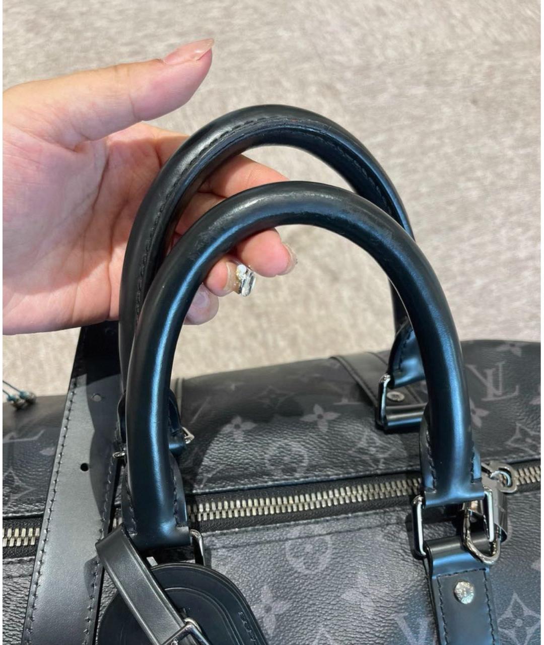 LOUIS VUITTON Черная дорожная/спортивная сумка, фото 2