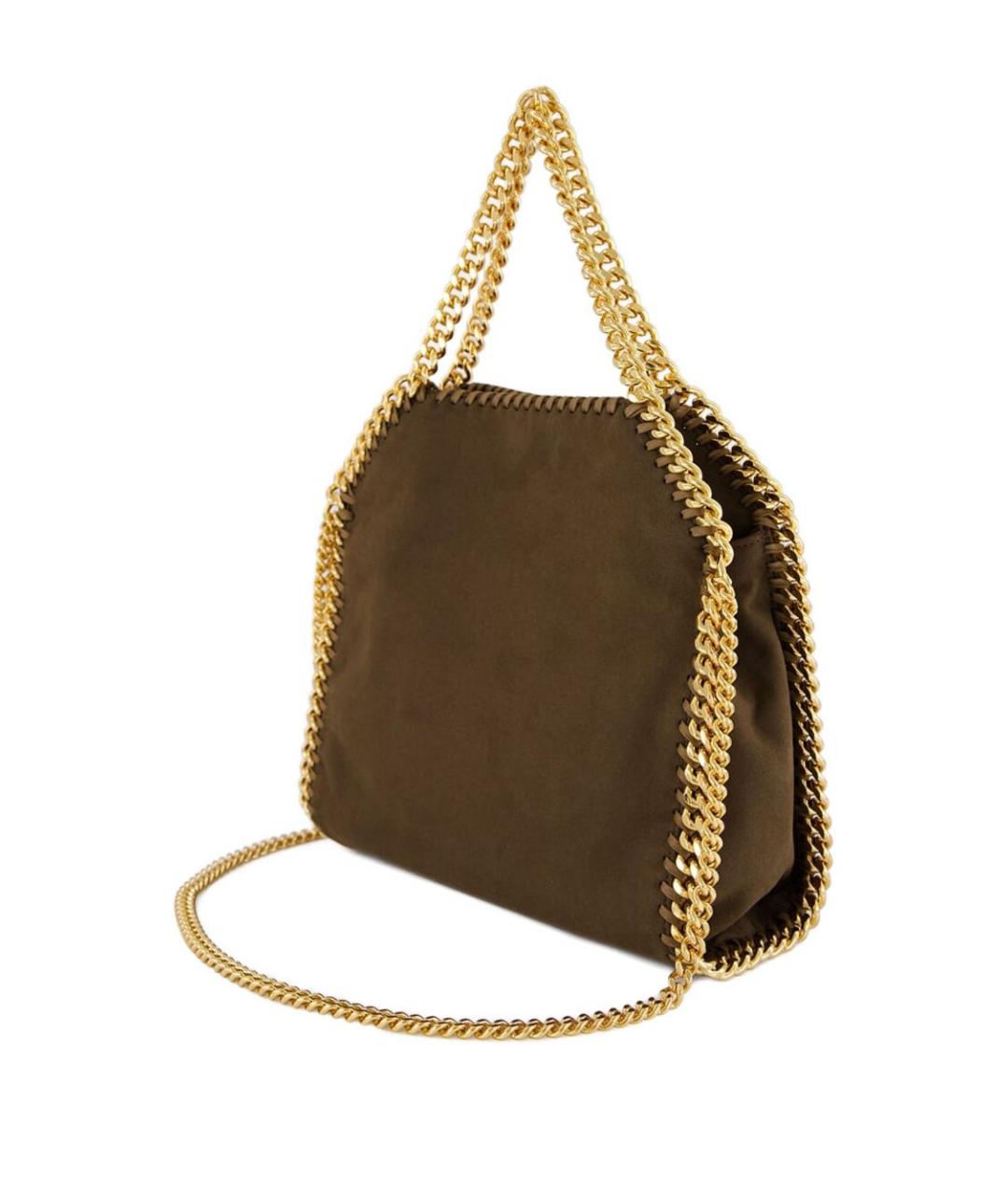 STELLA MCCARTNEY Коричневая синтетическая сумка через плечо, фото 3