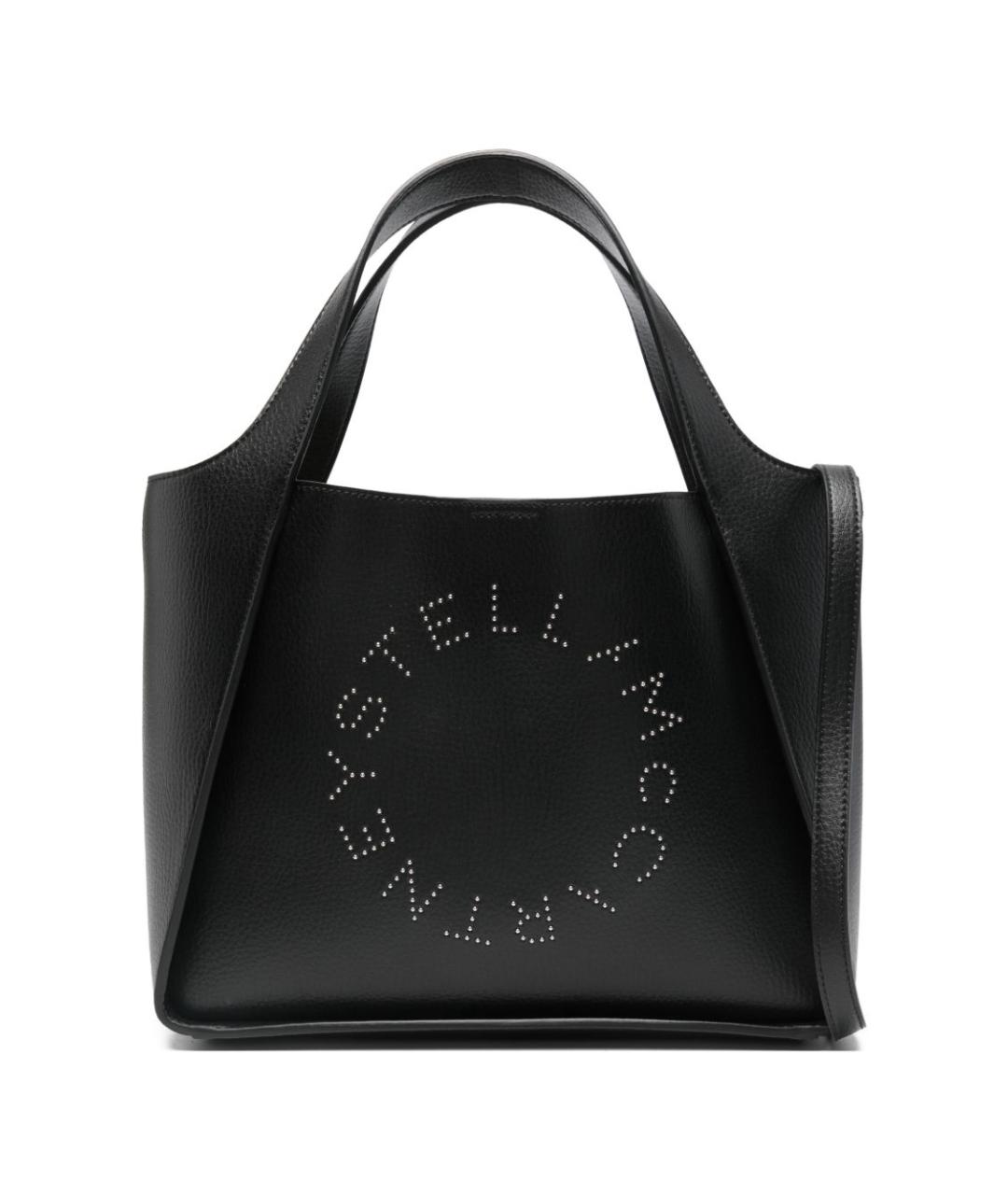 STELLA MCCARTNEY Черная синтетическая сумка тоут, фото 1