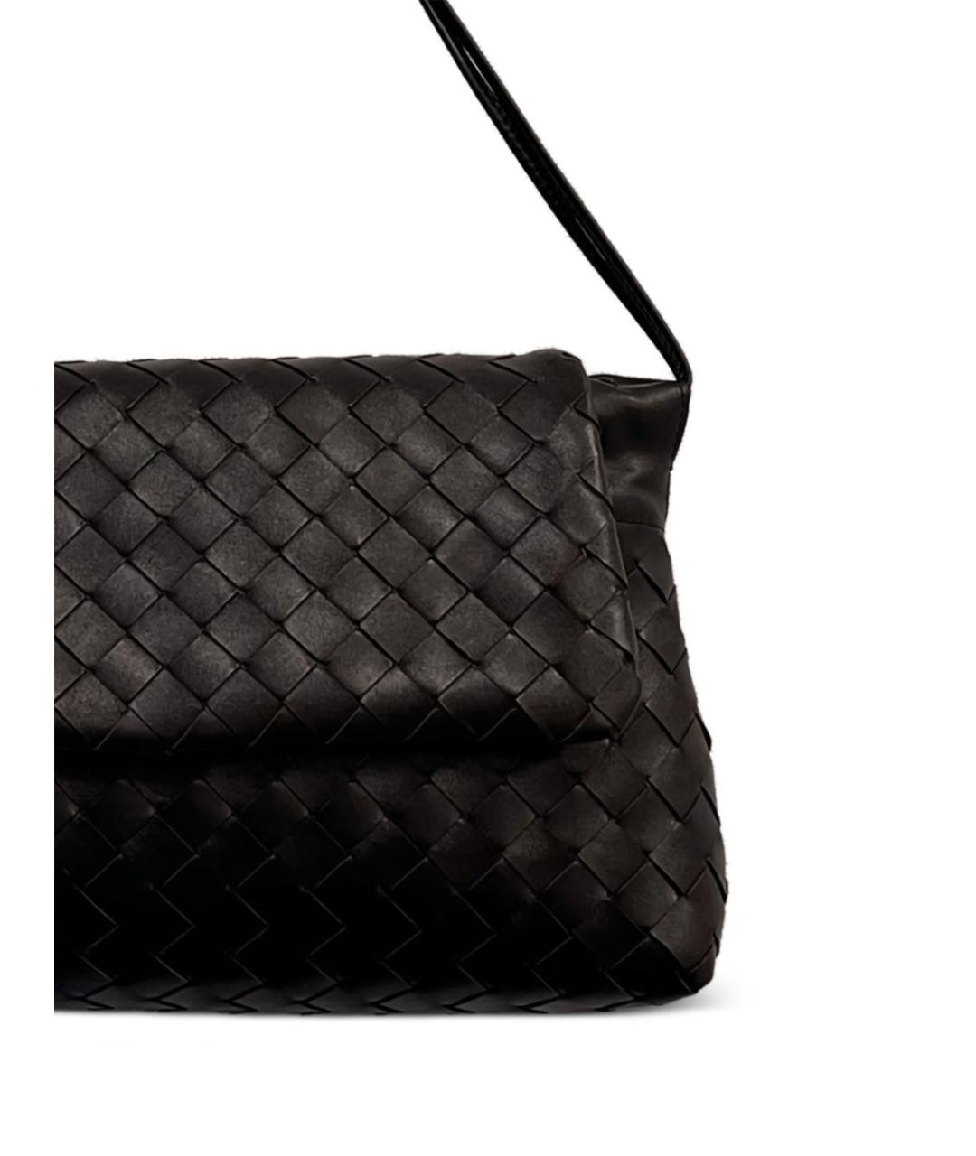 BOTTEGA VENETA Коричневая кожаная сумка через плечо, фото 2
