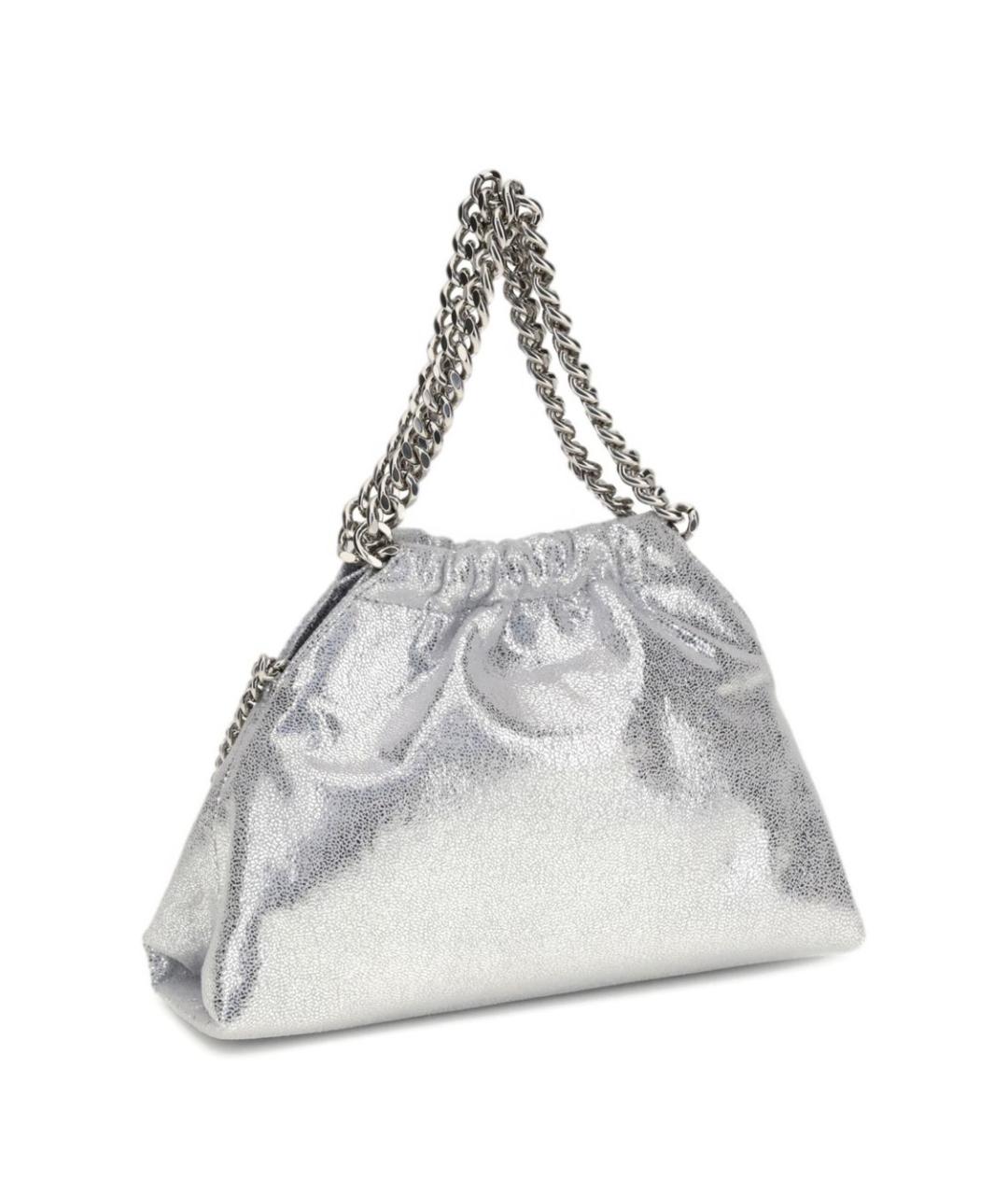 STELLA MCCARTNEY Серебряная сумка тоут, фото 3