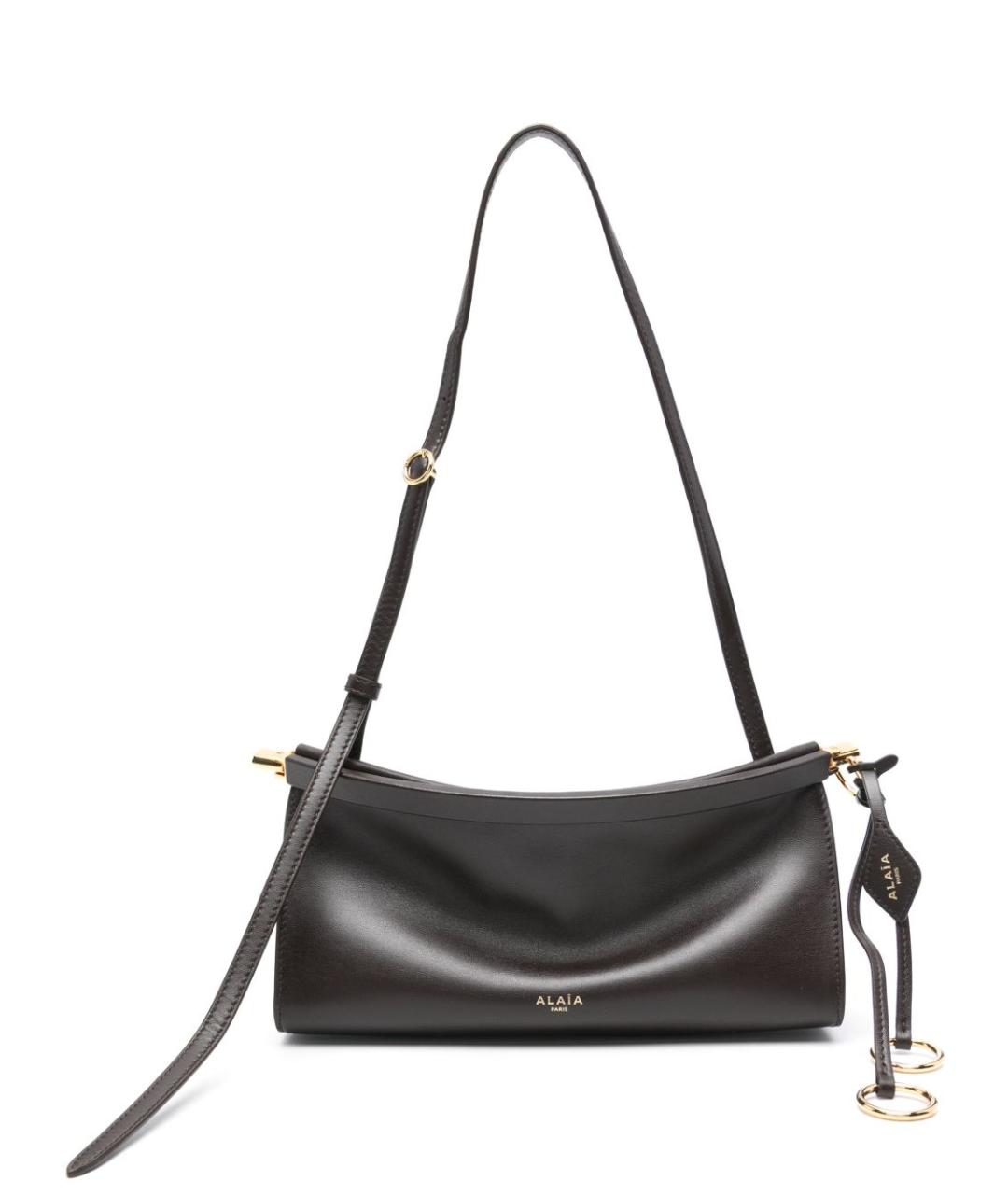 ALAIA Коричневая кожаная сумка с короткими ручками, фото 1