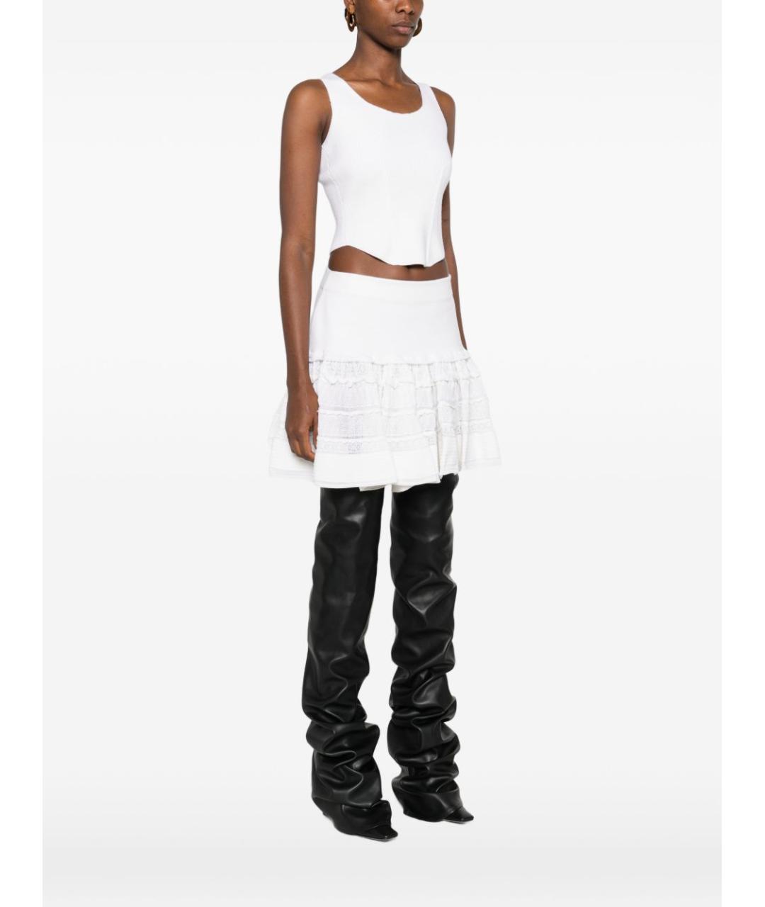 ALAIA Белая шерстяная майка, фото 5