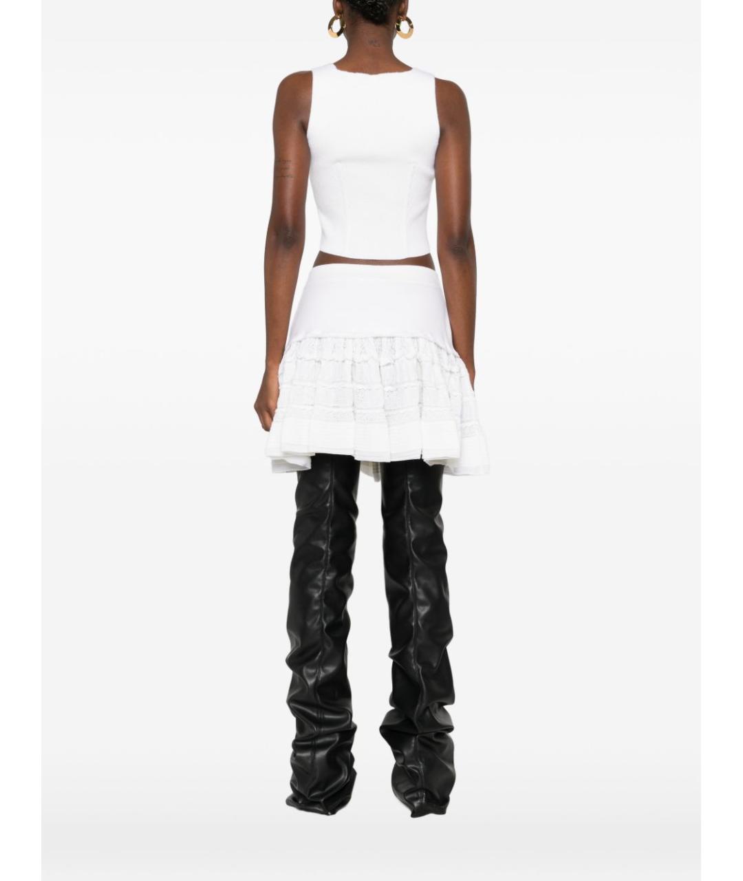 ALAIA Белая шерстяная майка, фото 2