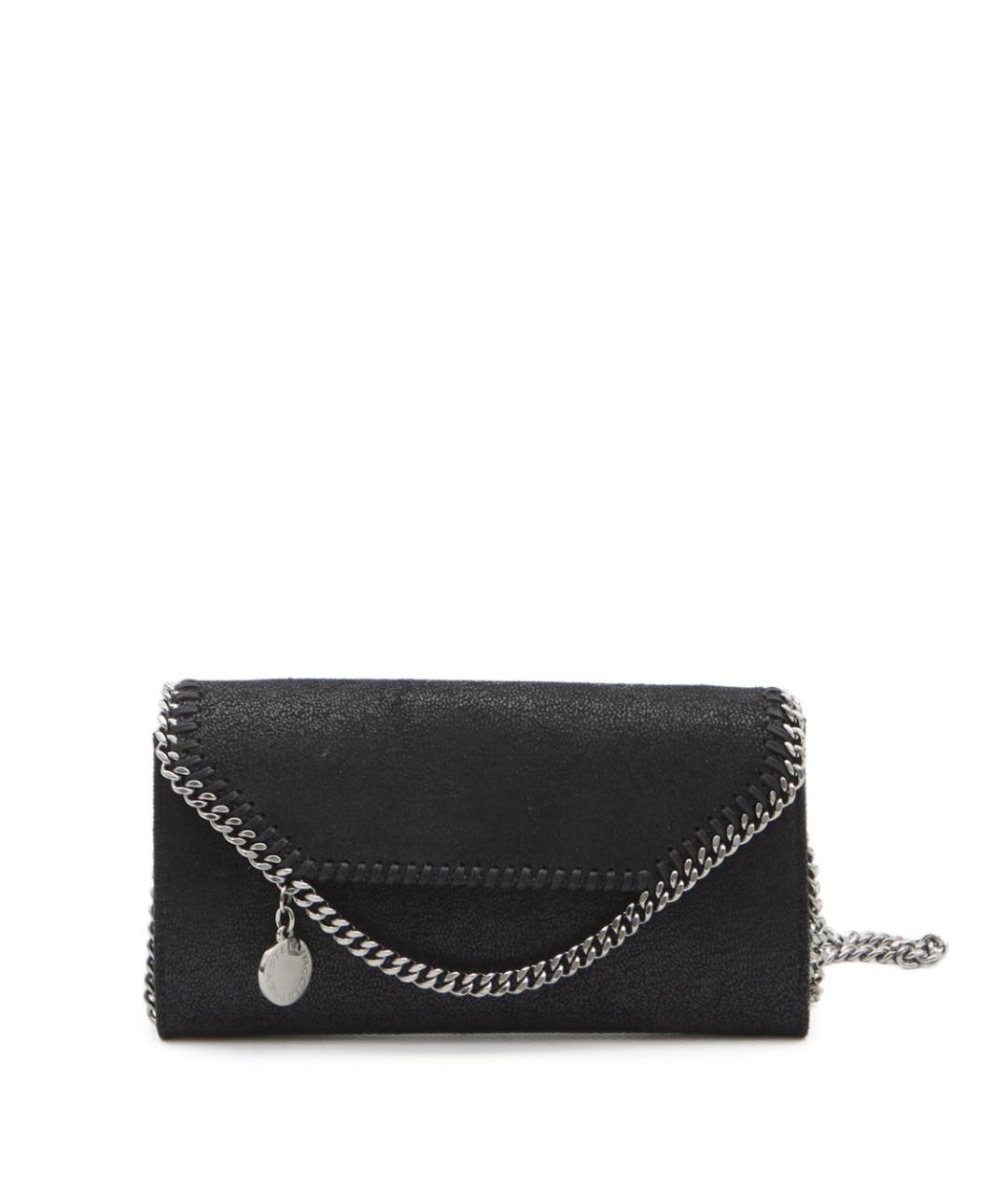 STELLA MCCARTNEY Черный кожаный кошелек, фото 1