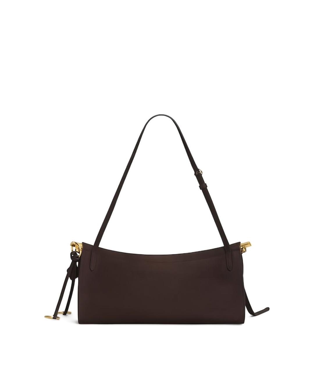 ALAIA Коричневая кожаная сумка с короткими ручками, фото 3