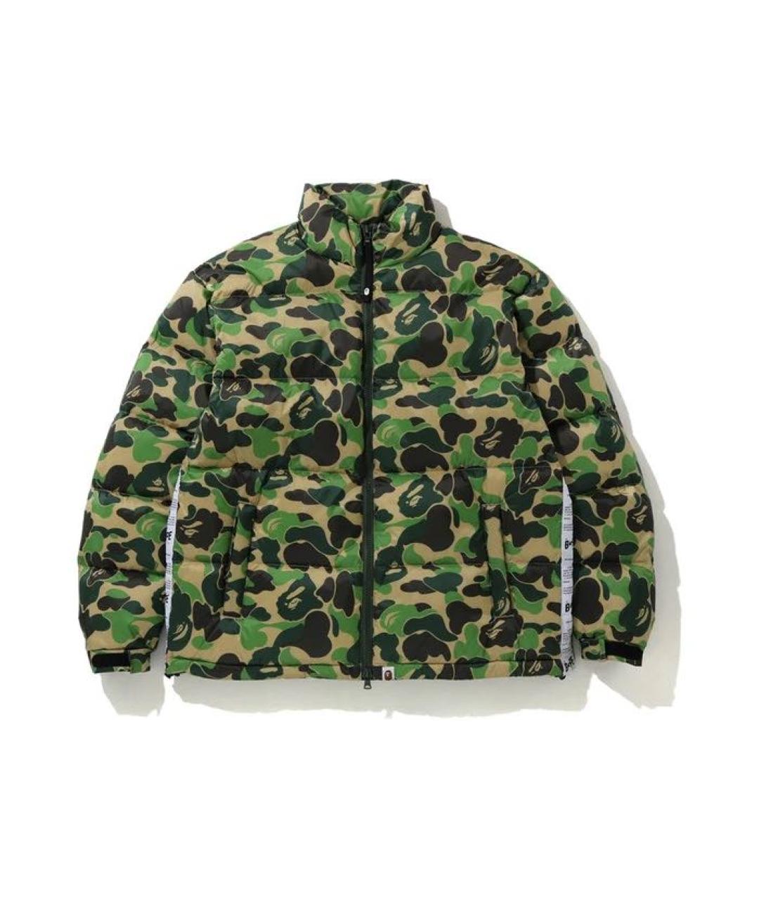 BAPE Зеленый полиэстеровый пуховик, фото 3
